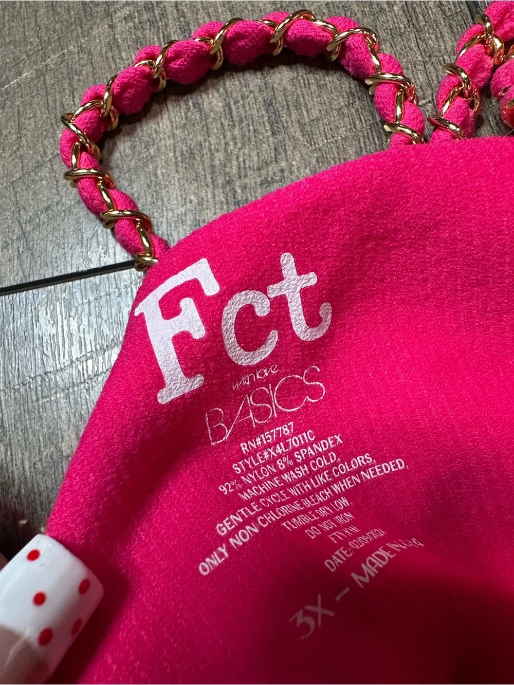 Fct Chain Strappy Ribbed Tank Top - Picture 4 of 6